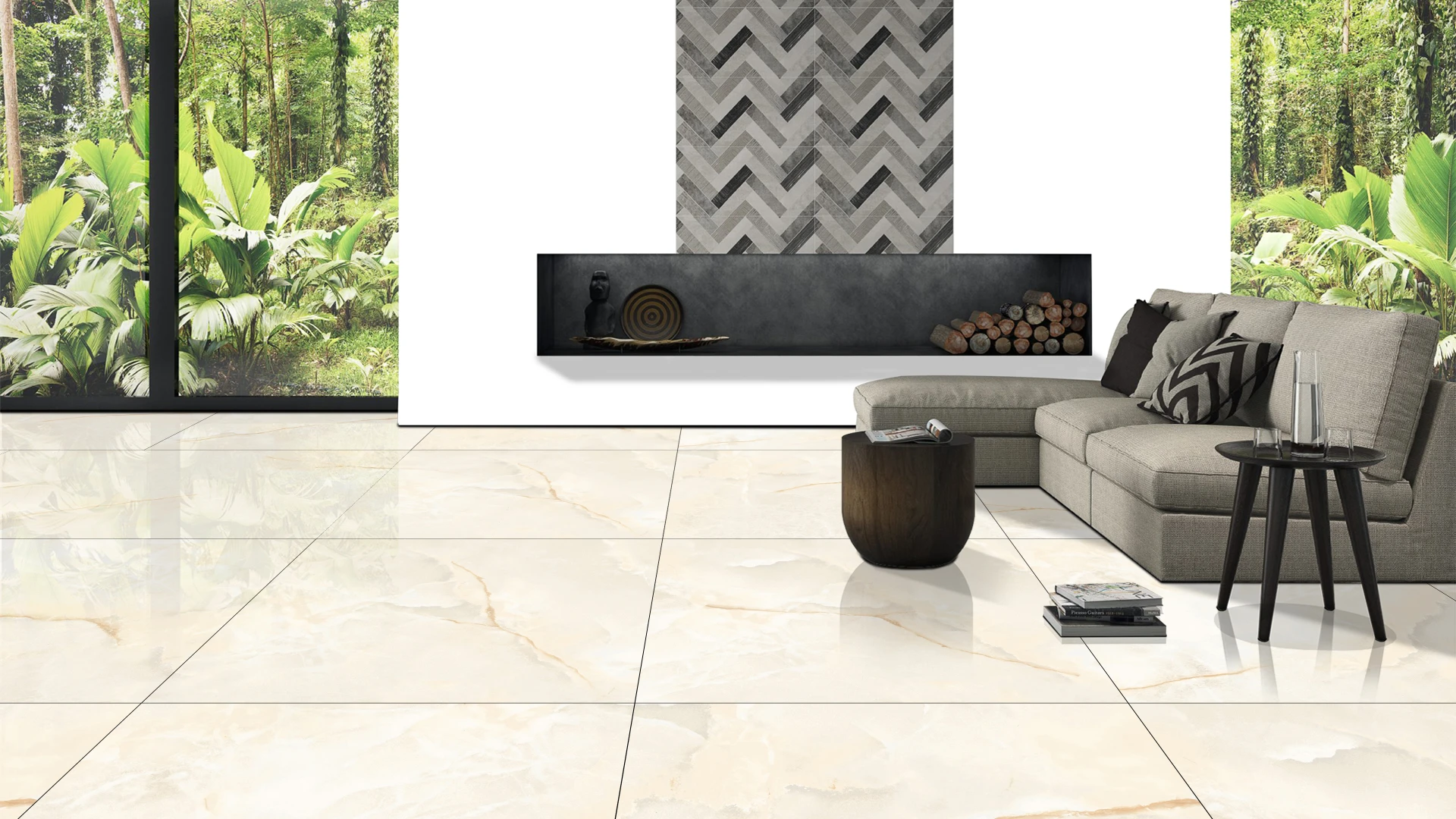 Silver Onyx 24x24 Glossy