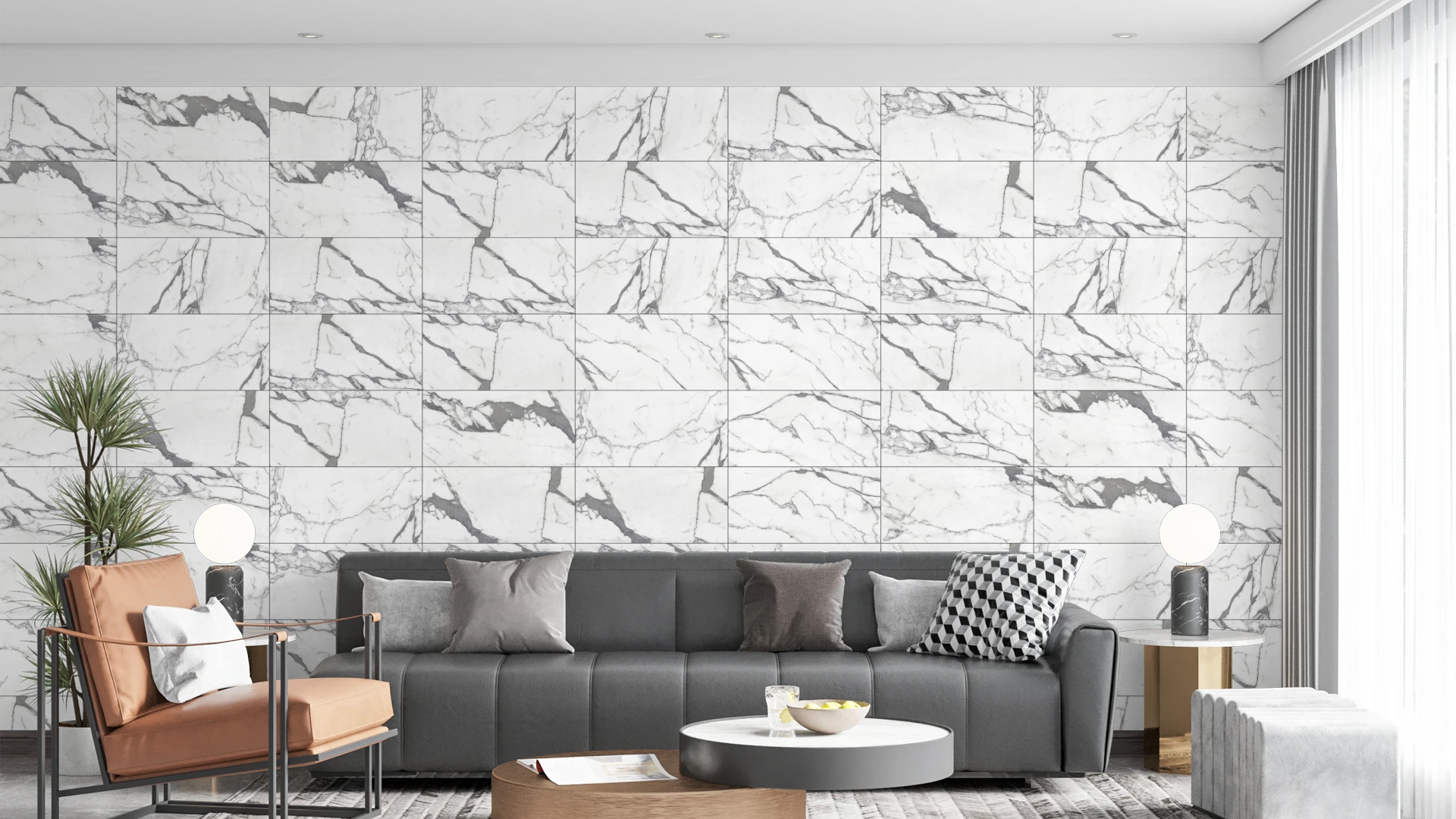 White Macaubas 12x24 Glossy