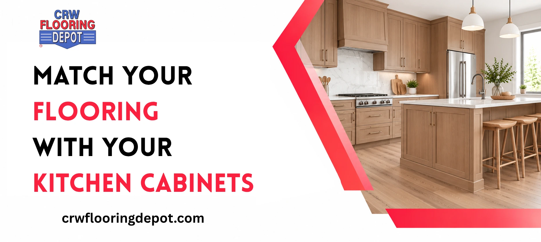 Match Your Flooring With Your Kitchen Cabinets